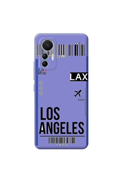 Other Xiaomi Mi 12 Lite Los angeles Purple Colored Silicone TPU Θήκη