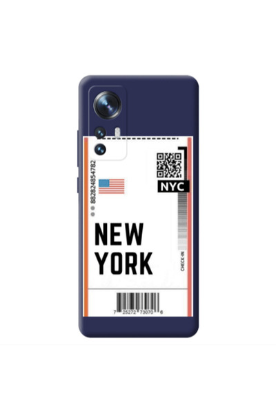 Other Xiaomi Mi 12 New York NYC Dark blue Colored Silicone TPU Θήκη