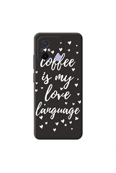 Other Xiaomi Redmi 12C Coffe is my love language Black Colored Silicone TPU Θήκη