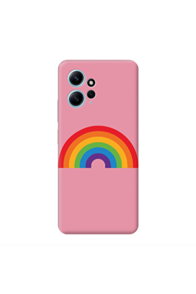 Other Xiaomi Redmi Note 12 4G Rainbow Mini Pink Colored Silicone TPU Θήκη