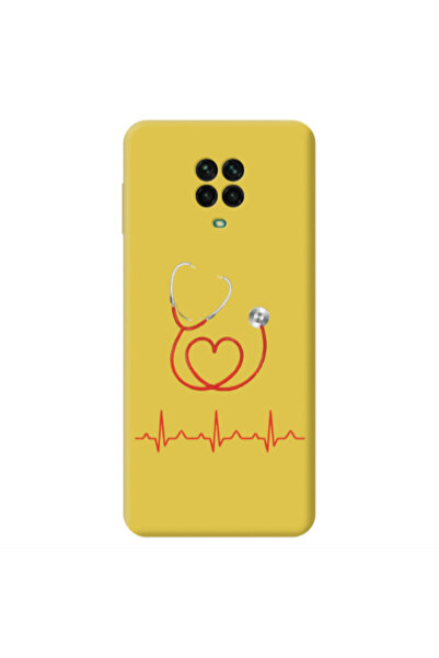 Other Xiaomi Redmi Note 9 Pro Stethoscope Yellow Colored Silicone TPU Θήκη