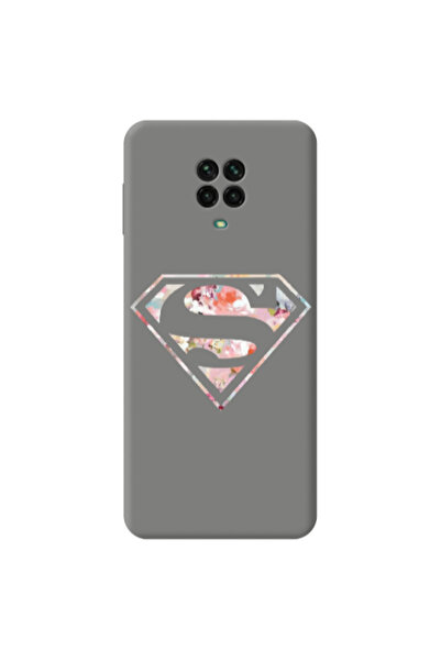Other Xiaomi Redmi Note 9 Pro Superman logo Grey Colored Silicone TPU Θήκη