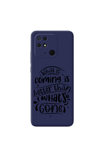 Other Xiaomi Redmi 10C What is coming Dark blue Colored Silicone TPU Θήκη