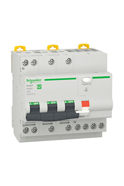 OEM Circuit breaker with differential protection Schneider Easy9 RCBO 3P+N 32...