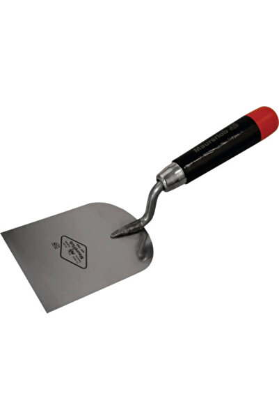 OEM Mistrie/șpaclu oțel inoxidabil pentru ipsos Maurerlob 80mm, mâner din lemn