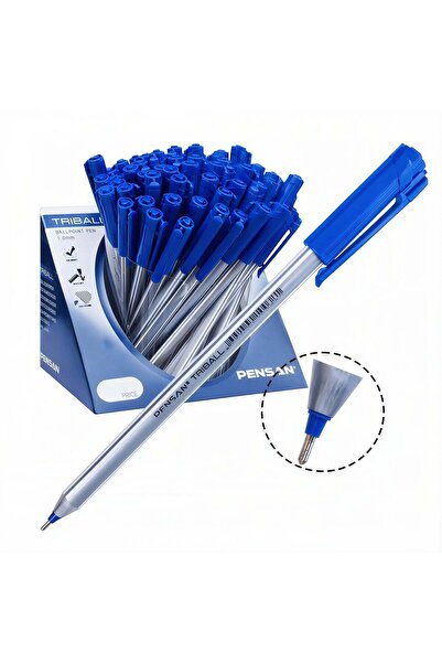 Pensan Pix cu gel albastru, set de 60, 15 cm, en-gros