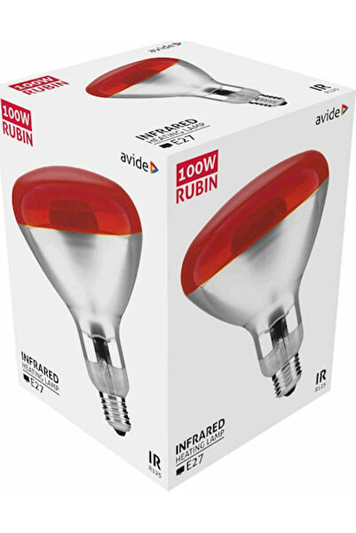 Avide ASIR27-100W-R Λάμπα Υπέρυθρων 100W για Ντουί E27 Κωδικός: 15.001.0253