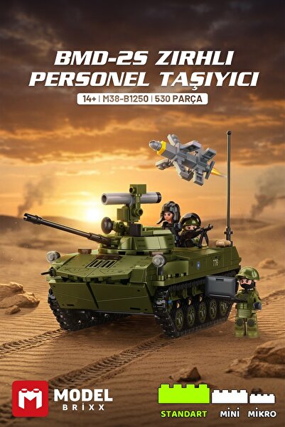 ModelBrixx BMD-2S Zırhlı Personel Taşıyıcı Yapı Bloğu Seti 530 Parça