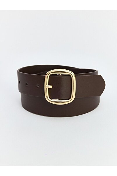 LC Waikiki Lcw Accessories Brown Leather Look Women's Belt