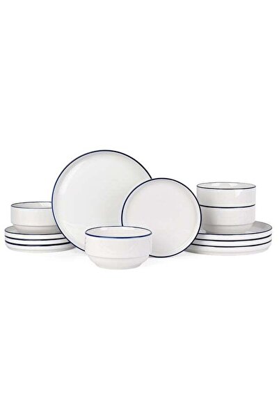 Ollieroo 12 piece Porcelain Dinnerware Set, Set for 4, Microwave & Dishwasher...
