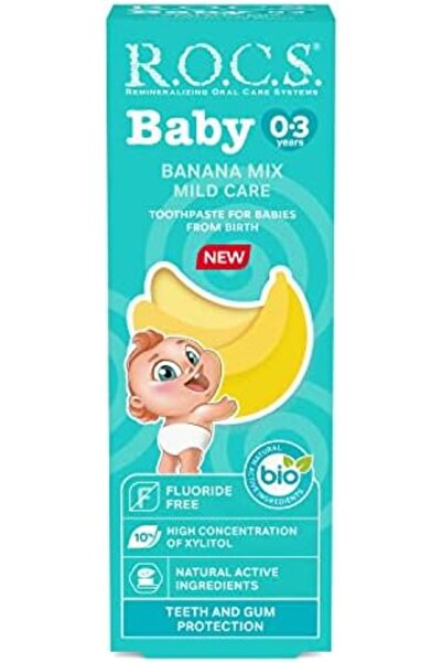 Yıldızan Ysf Shop Baby 0-3 Years Old Baby Toothpaste with Banana Puree Flavor...