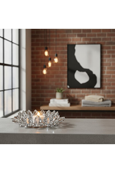 LC Waikiki Sheer Glass Candlestick Mirror 16 cm