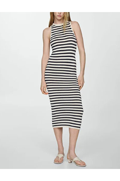 Evendi Rochie medie, Ecru/Negru