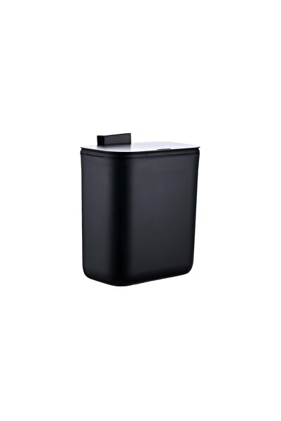 Relaxdays Suspended trash can Relaxdays, 9L, plastic, black, 28.5x26x15.5cm