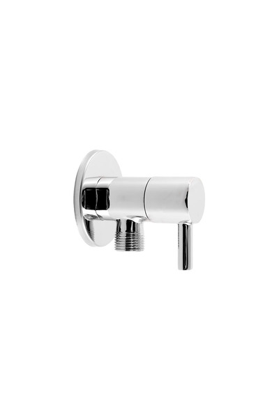 FERRO Γωνιακός διακόπτης ροής Χρωμέ Z296 1/2x1/2 " (Z296)