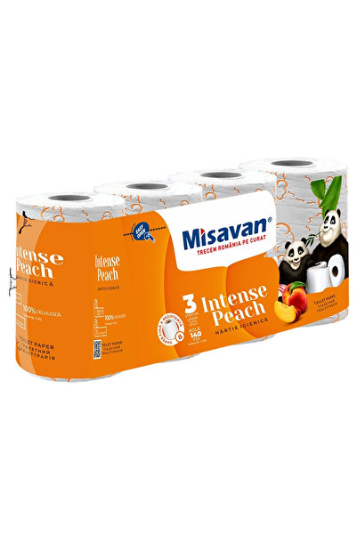 Misavan Hârtie igienică Peach, 3 straturi, 8 role