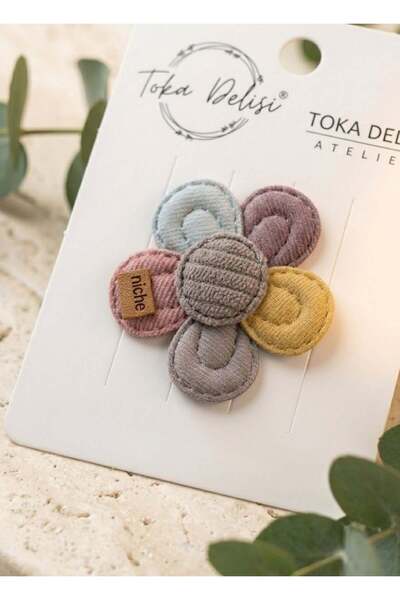 Toka Delisi Pink Blue Purple Flower Figured Blue Yellow Pink Hairless Baby Cl...