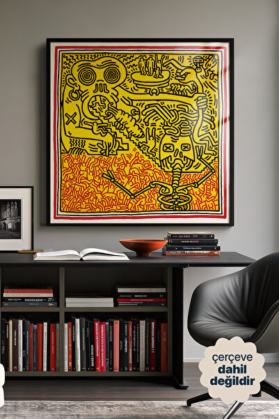 Persona Istanbul Keith Haring "Untitled" - Pop Art Posteri (Çerçevesiz)