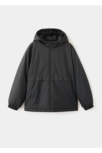 MANGO Kids Kapüşonlu kapitone anorak