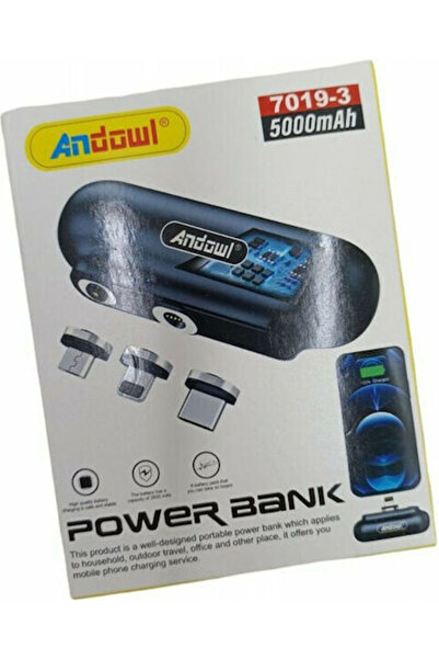 Andowl Μίνι 7019-3 Power Bank 5000mAh Μαύρο