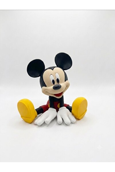 Sevimli Mickey Mouse Oturan Figür Oyuncak (Çocuk odası ve hediyelik biblo)