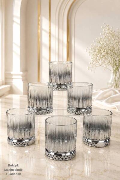 rova tr Elysia Series 6 Pieces Titanium Coated Luxury Glass Water Glasses – D...