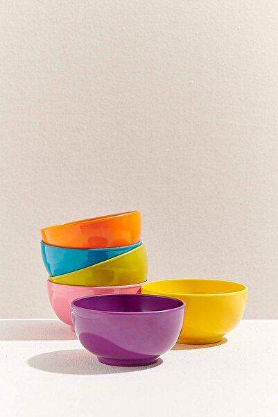 Paşabahçe Ombre Melamine Bowl Set of 6, Stylish Tableware, Kitchen Accessory