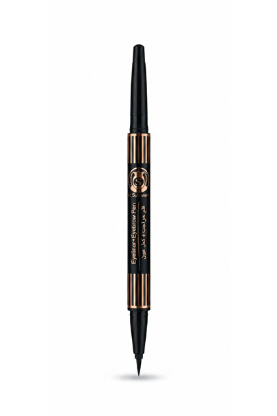 genric Al Sultaneh Double Liquid Eyeliner + Eyebrow Pen Black 0.6 ml