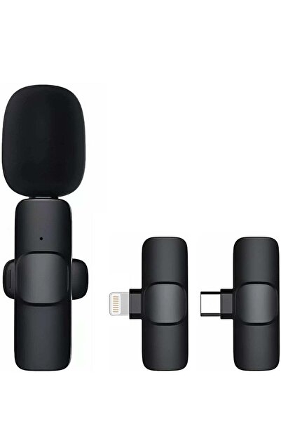 ELTRAZONE 2 in 1 iphone or type-c Wireless Lavalier Microphone For IPhone, Pl...