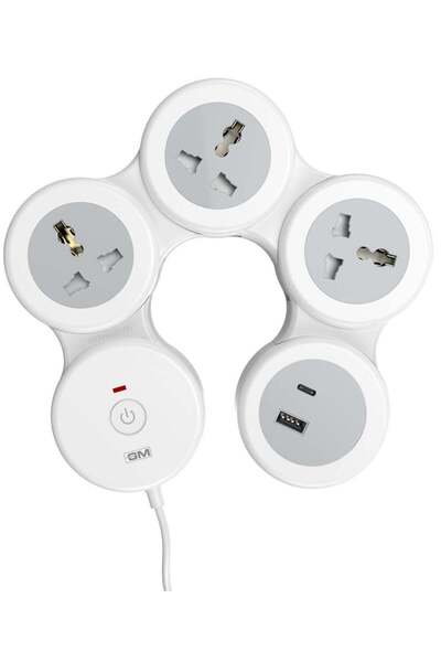Generic واقي مسامير GM 4+1 G-Hoop مع مفتاح تحكم USB من النوع C و A، مؤشر، غطا...