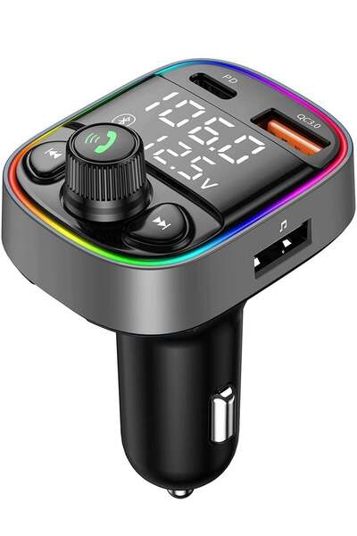ELTRAZONE Wireless Bluetooth Car Adapter,FM Transmitter AUX Radio Receiver,Ha...