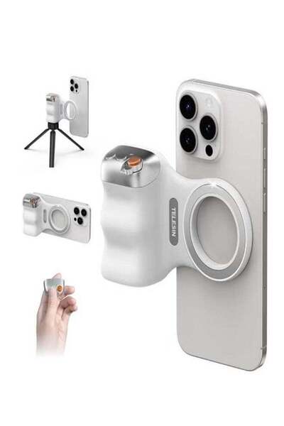 TELESIN Magnetic Phone Camera Grip with Wireless Shutter Button | DSLR-Style ...