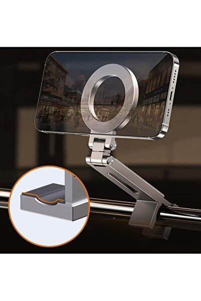 ELTRAZONE Portable MagSafe Phone Holder Airplane Phone Mount for Travel Alumi...