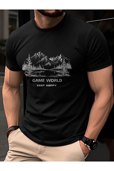 121 [Printed Design - Unembellished] Men's Summer Short Sleeve T-Shirt, Thin ...