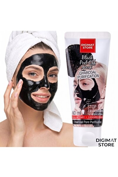 DigiMat Masca Peel-Off DIGIMAT ® Neagra, Pure Beauty, Carbon Activ, STOP Punc...