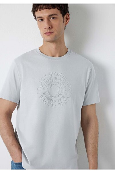 Mavi M0613531 Black Printed T-Shirt Men's T-Shirt Gray
