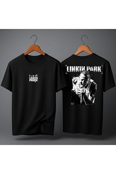 MAGORS Linkin Park Back Printed Oversize Unisex T-Shirt Crew Neck Cotton Wome...