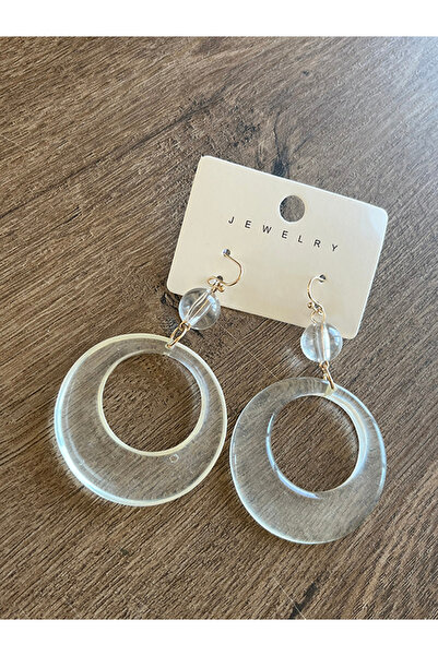 Büyük Hanım Acrylic Style Transparent Earrings