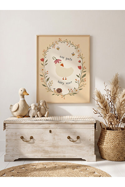 Creatick Design İskandinav Tarzı Masif Ahşap Çerçeveli Çocuk ve Bebek Odası M...