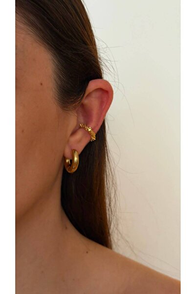 btogether. Gold Dorika Earcuff (Kıkırdak Küpe)