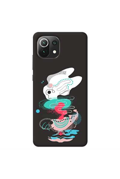 Other Xiaomi Mi 11 Lite Abstract 50 Black Colored Silicone TPU Θήκη