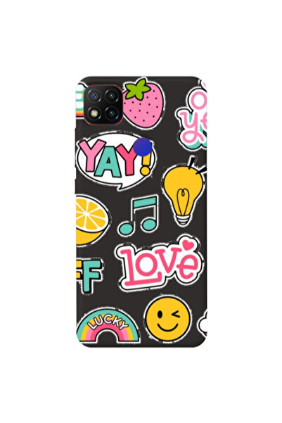 Other Xiaomi Redmi 9c Cute desing Black Colored Silicone TPU Θήκη