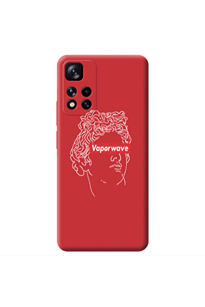 Other Xiaomi Redmi Note 11 Pro 5G Vaporwave Red Colored Silicone TPU Θήκη