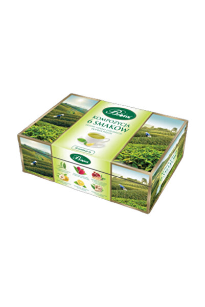 Bifix Ceai verde BIFIX, set 6 arome, 120g