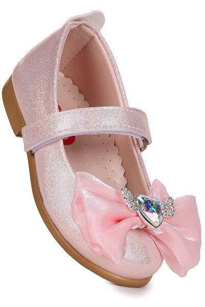 Kiko Kids Amira Glittery Velcro Girls' Ballerina Shoes