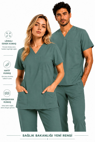 Raven Uniform Scrubs Suit Lycra Medical Uniform, Nurse, Doctor, Pharmacist, H...
