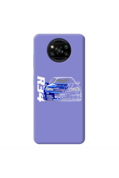 Other Xiaomi Poco X3 Pro Blue R34 Purple Colored Silicone TPU Θήκη