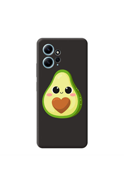 Other Xiaomi Redmi Note 12 4G Baby avocado Black Colored Silicone TPU Θήκη
