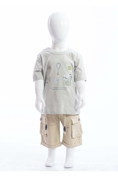 XO Kids Boy's 2-Piece Printed Summer Top and Bottom Set 9-36 Months 2608