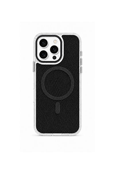 Brabus iPhone 16 Pro Max Uyumlu Uniq MagSafe Özellikli Orijinal Keten Kaplama...